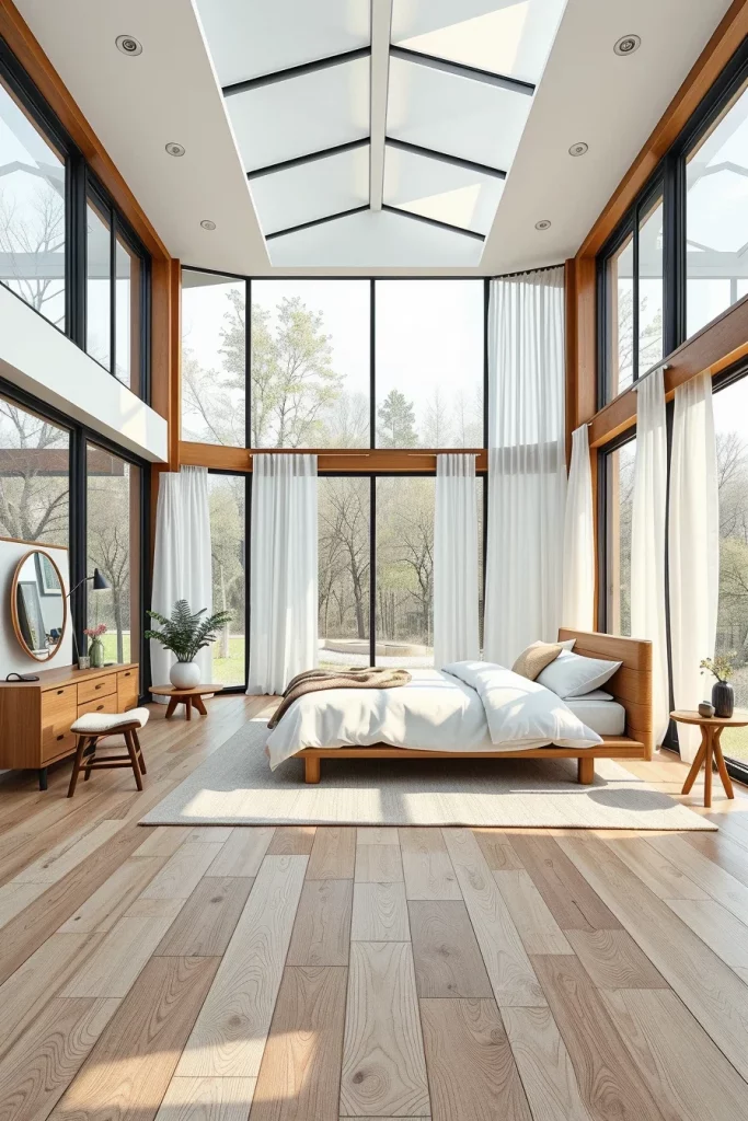 54 White And Wood Tone Bedroom Ideas For A Warm And Modern Retreat
