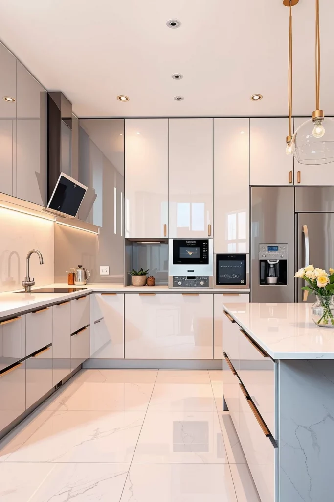 58 High Gloss Kitchen Ideas For A Sleek And Modern Home