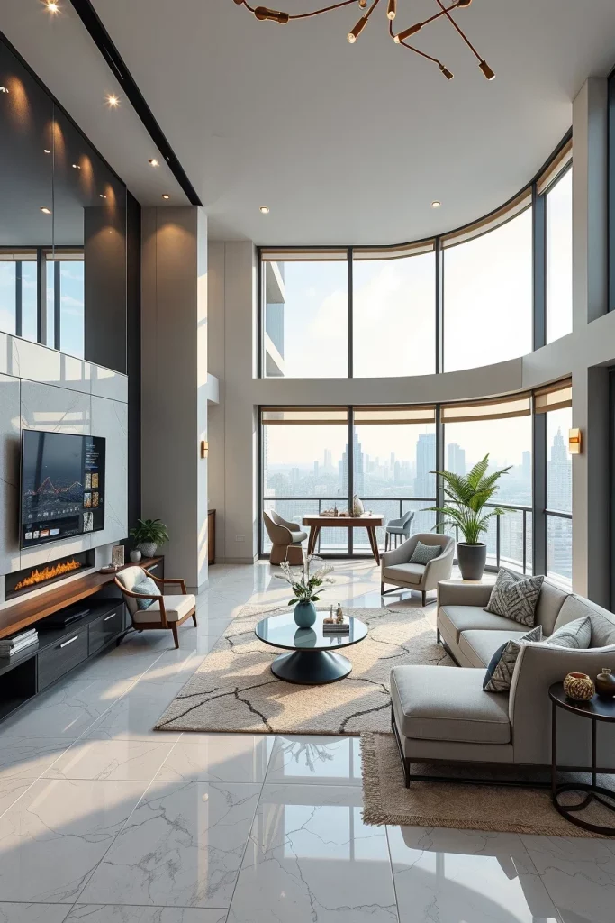 55 Luxury Penthouse Living Room Ideas For Sophisticated Modern Interiors