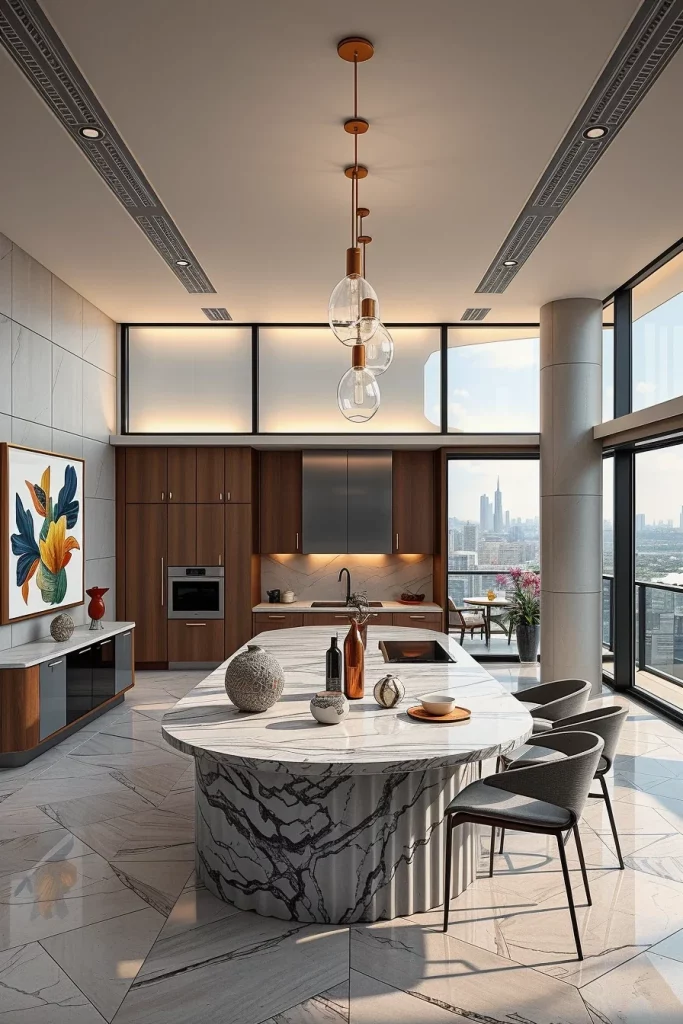 55 Luxury Penthouse Kitchen Ideas For A Sophisticated Modern Home