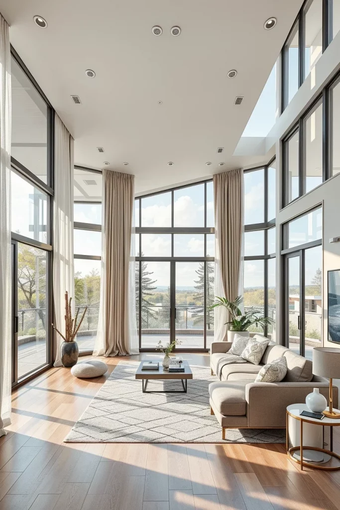 52 Floor-To-Ceiling Windows Living Room Ideas For A Bright And Modern Home