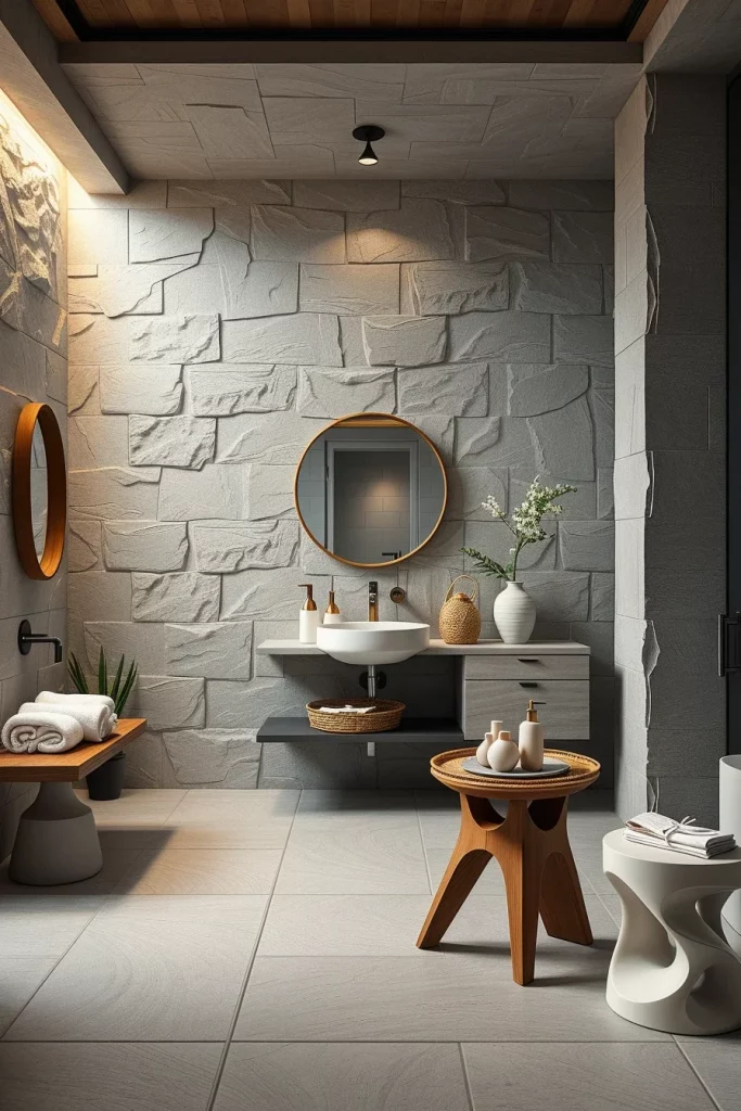 59 Textured Stone Bathroom Ideas For A Stylish And Timeless Space