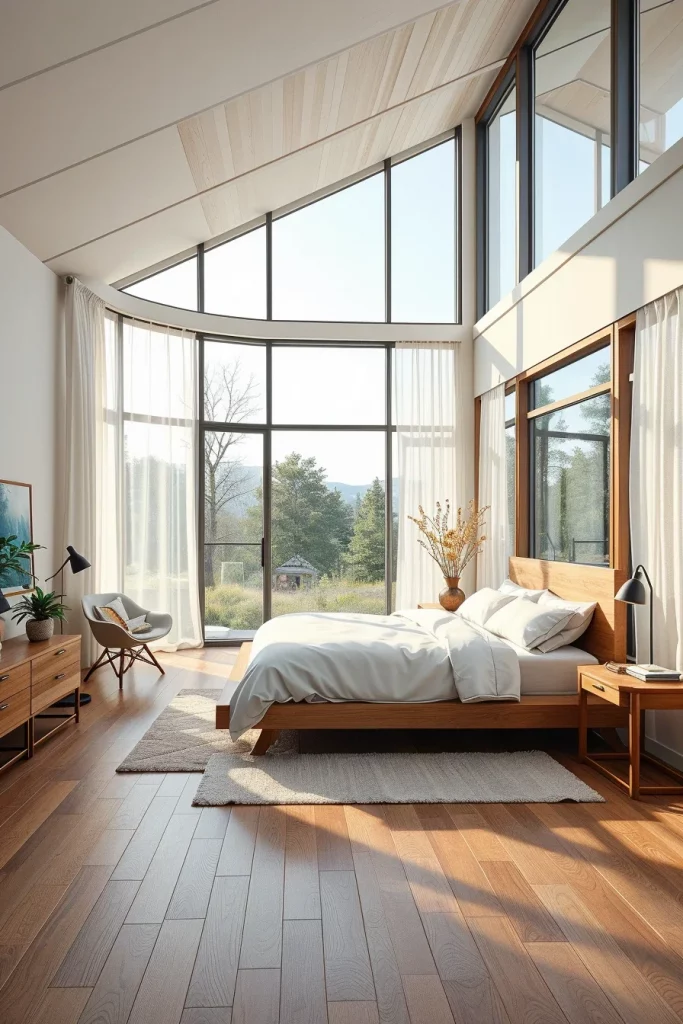 54 White And Wood Tone Bedroom Ideas For A Warm And Modern Retreat