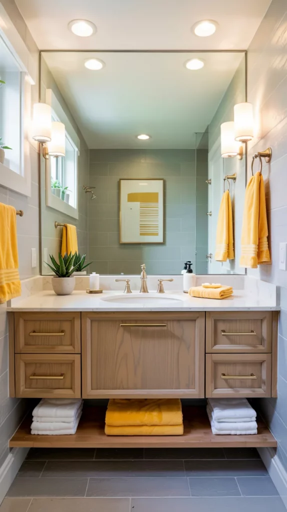 60 Yellow Bathroom Decor Styling Ideas To Brighten Your Bathroom With Style