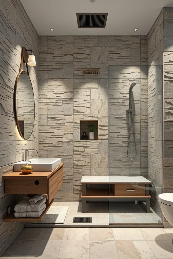 59 Textured Stone Bathroom Ideas For A Stylish And Timeless Space