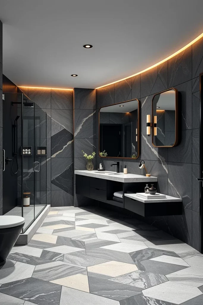 60 Luxury Black Bathroom Styling Ideas For A Sophisticated And Elegant Space