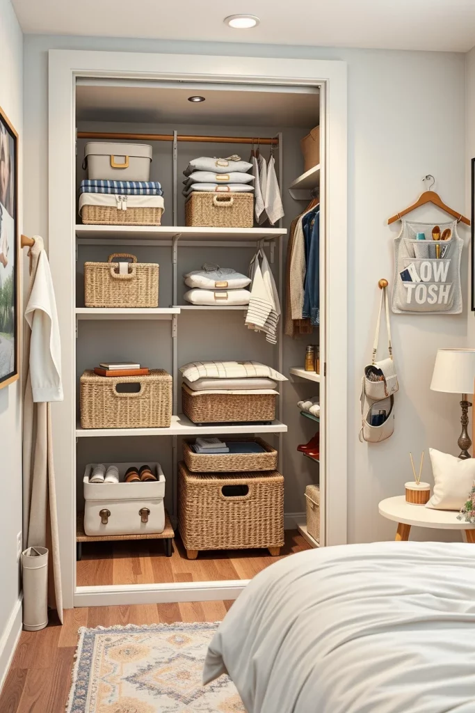 57 Small Bedroom Closet Organization Solutions To Maximize Every Inch Of Space