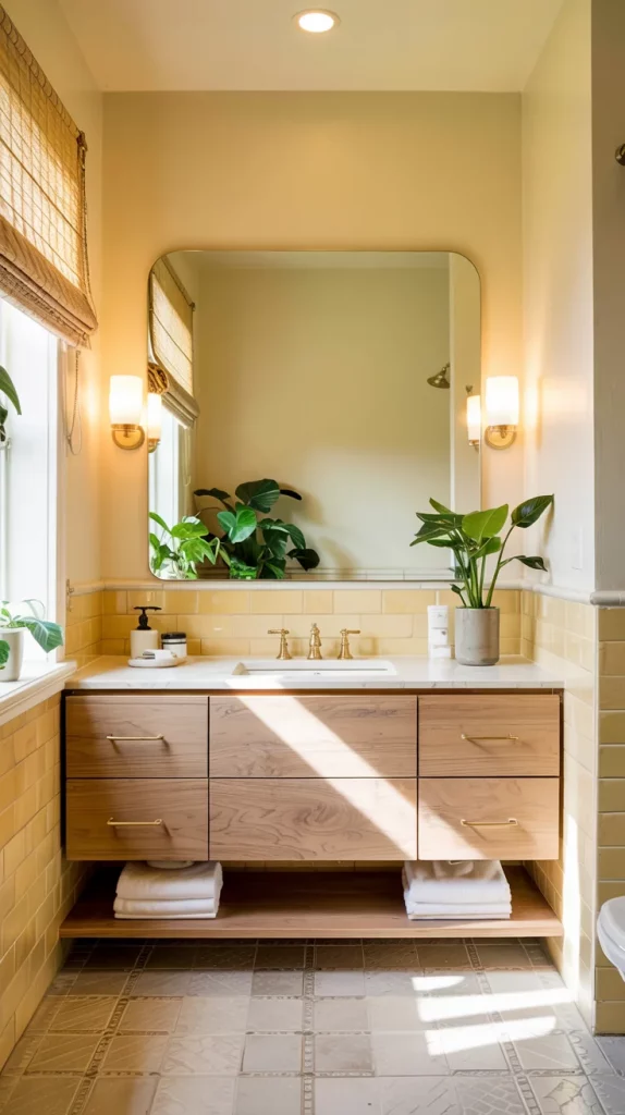 60 Yellow Bathroom Decor Styling Ideas To Brighten Your Bathroom With Style