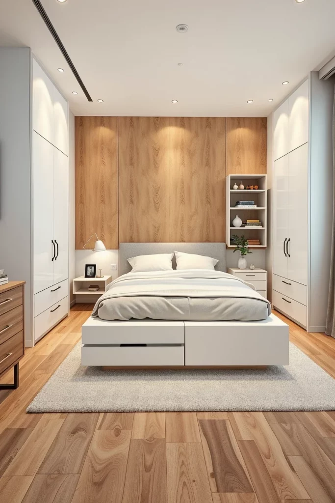54 White And Wood Tone Bedroom Ideas For A Warm And Modern Retreat