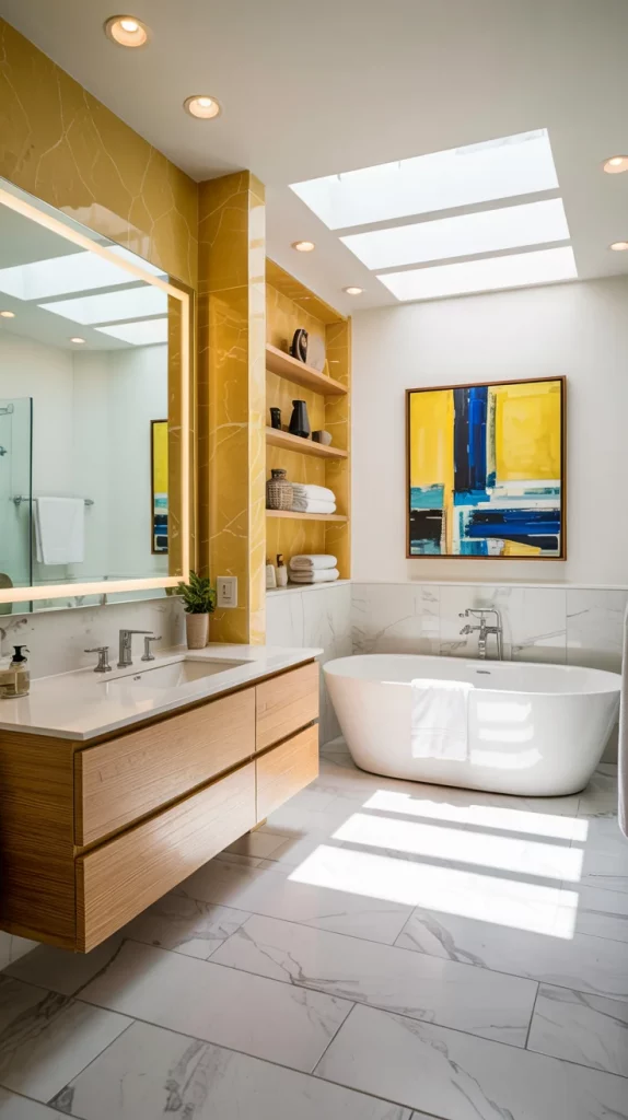 60 Yellow Bathroom Decor Styling Ideas To Brighten Your Bathroom With Style