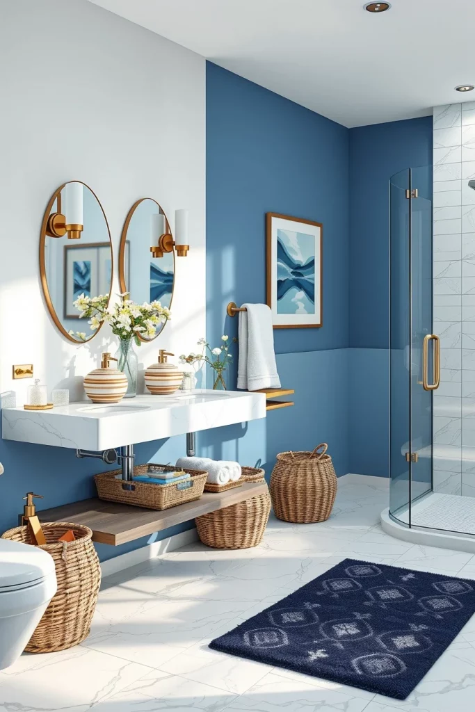 59 Blue And White Bathroom Decor Ideas For A Stylish And Timeless Space