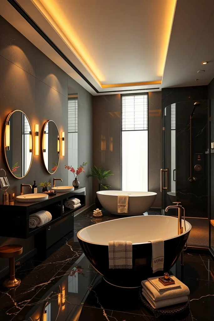 60 Luxury Black Bathroom Styling Ideas For A Sophisticated And Elegant Space