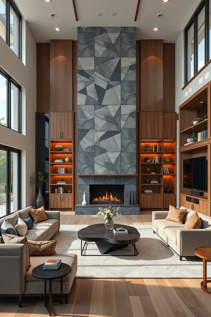 56 Statement Fireplace Living Room Ideas To Create A Stunning Focal Point