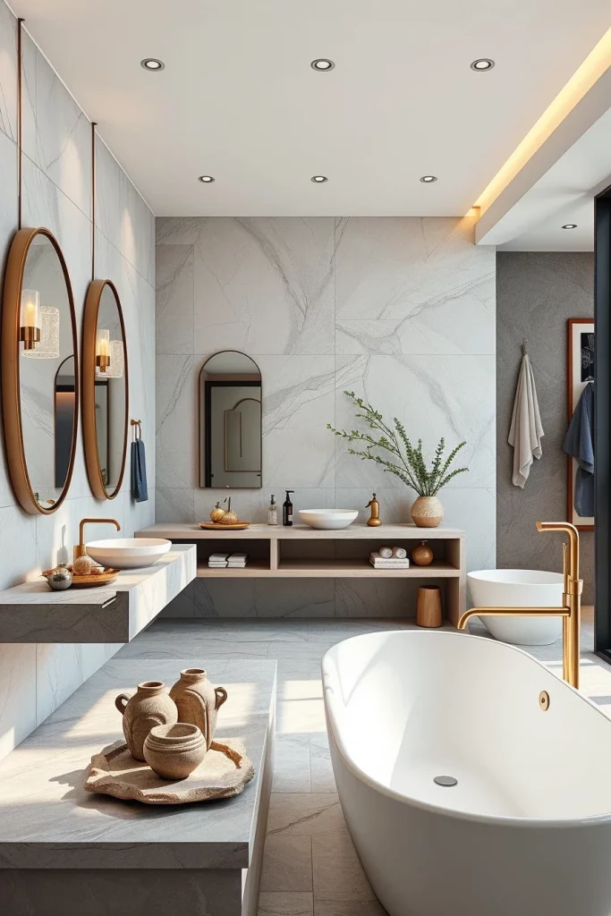 58 Sculptural And Artistic Modern Bathroom Ideas For A Gallery-Inspired Home