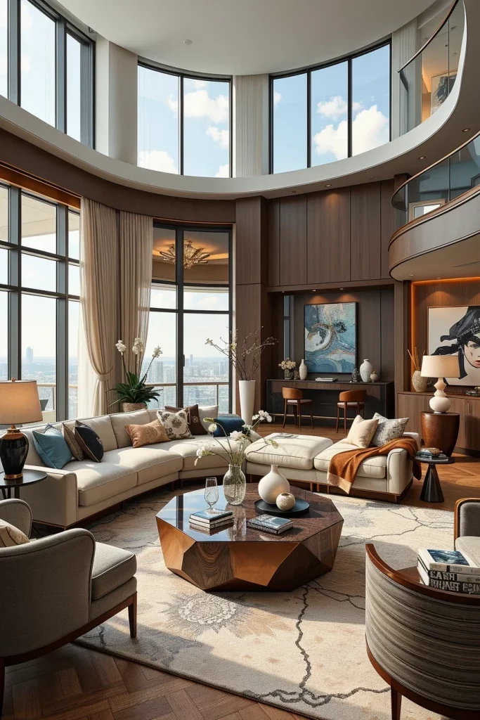 55 Luxury Penthouse Living Room Ideas For Sophisticated Modern Interiors