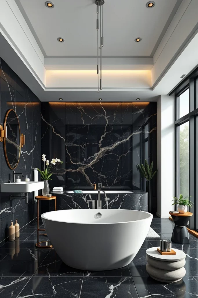 60 Luxury Black Bathroom Styling Ideas For A Sophisticated And Elegant Space