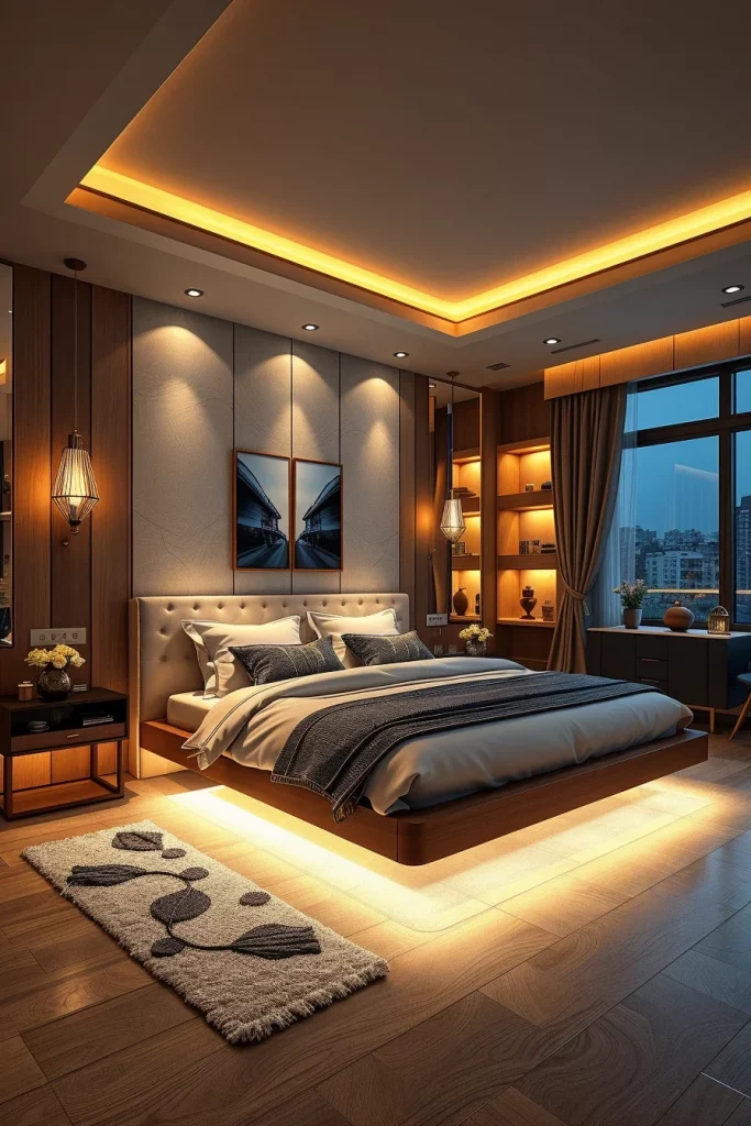 54 Floating Bed Bedroom Ideas For A Modern And Stylish Retreat