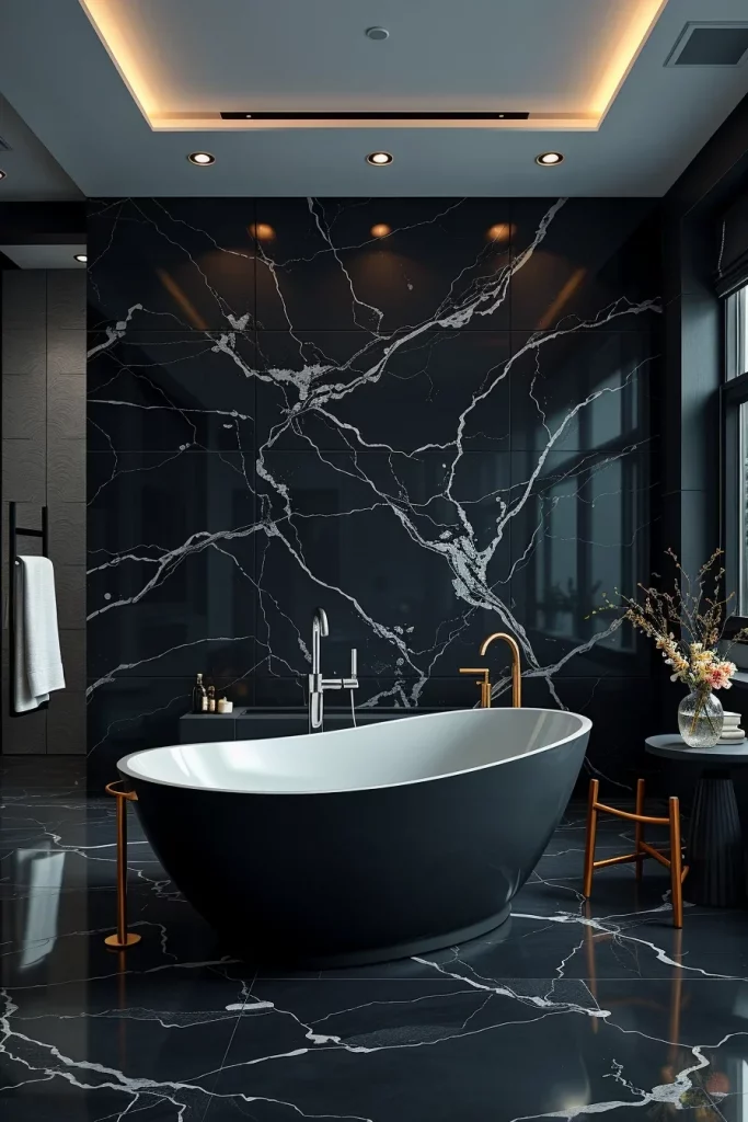 60 Luxury Black Bathroom Styling Ideas For A Sophisticated And Elegant Space