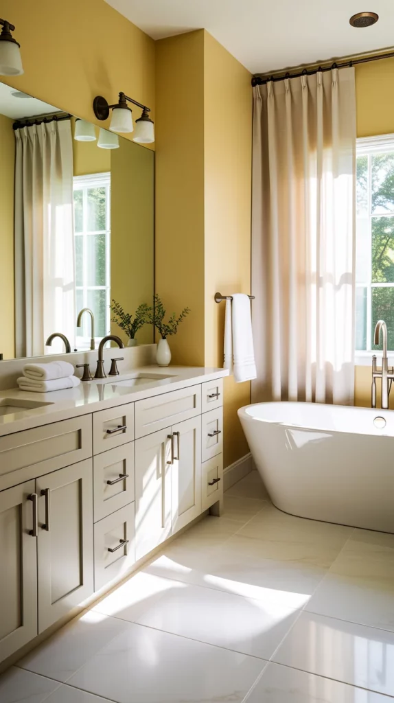 60 Yellow Bathroom Decor Styling Ideas To Brighten Your Bathroom With Style