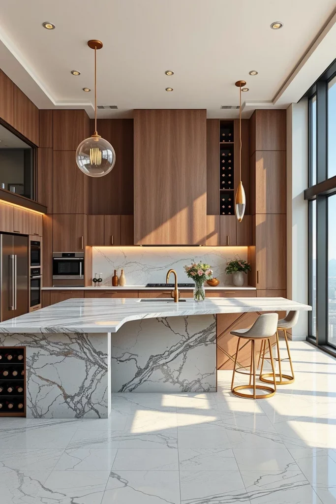 55 Luxury Penthouse Kitchen Ideas For A Sophisticated Modern Home