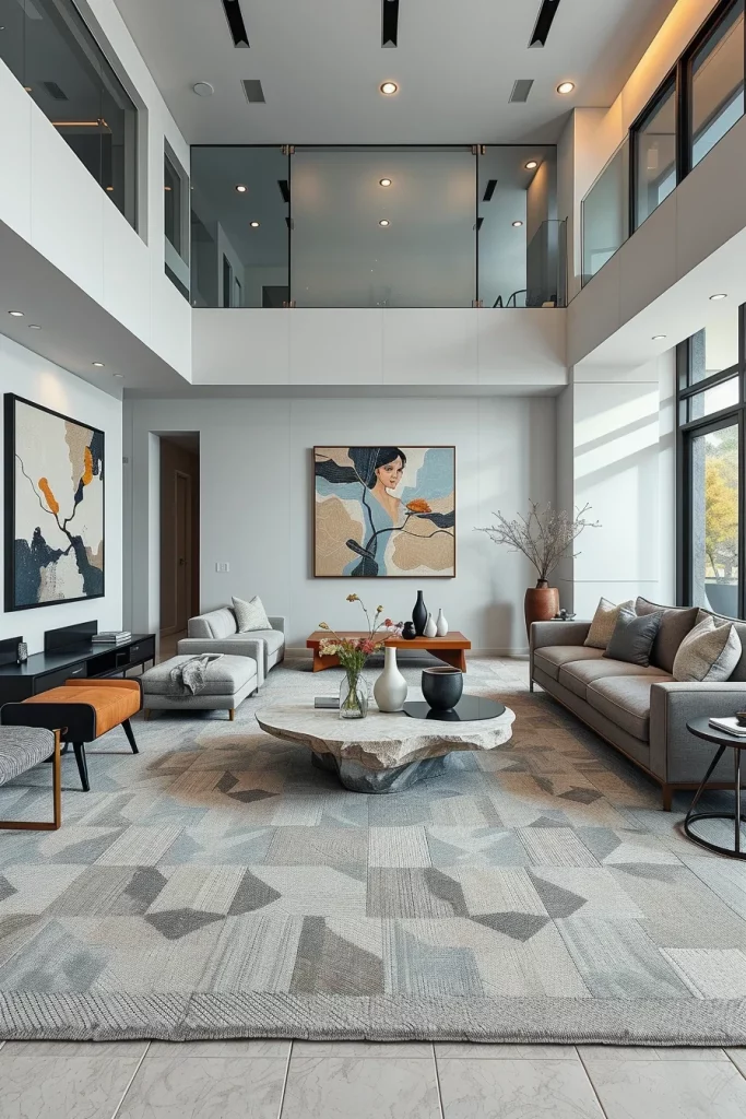 60 Sculptural And Artistic Modern Living Room Ideas For A Gallery-Inspired Home