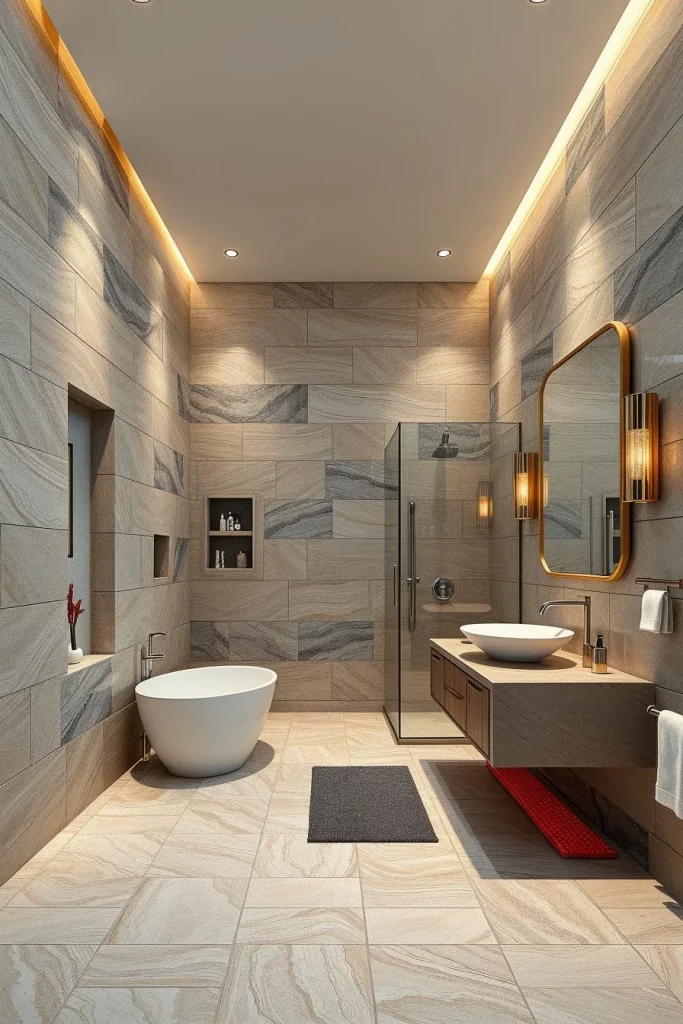 59 Textured Stone Bathroom Ideas For A Stylish And Timeless Space