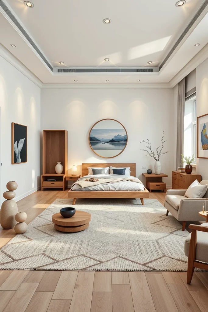 54 White And Wood Tone Bedroom Ideas For A Warm And Modern Retreat