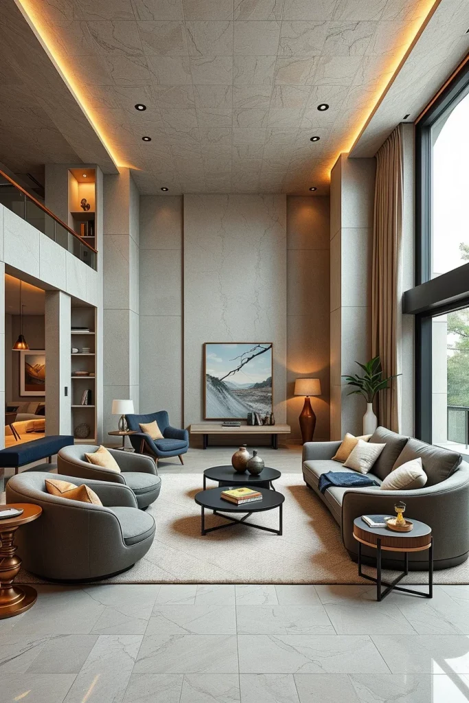 60 Sculptural And Artistic Modern Living Room Ideas For A Gallery-Inspired Home