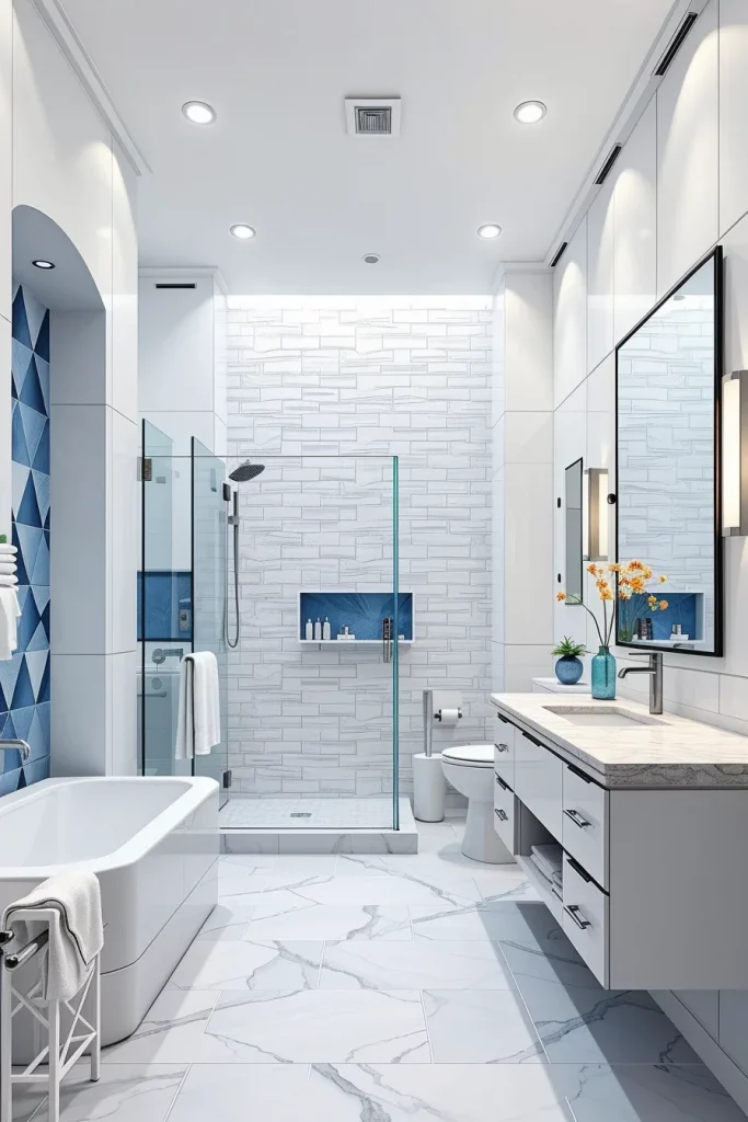 59 Blue And White Bathroom Decor Ideas For A Stylish And Timeless Space