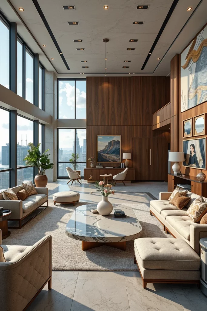 55 Luxury Penthouse Living Room Ideas For Sophisticated Modern Interiors