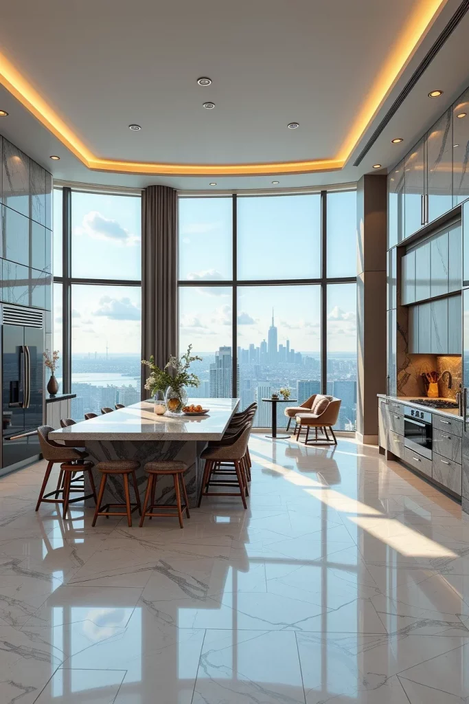 55 Luxury Penthouse Kitchen Ideas For A Sophisticated Modern Home