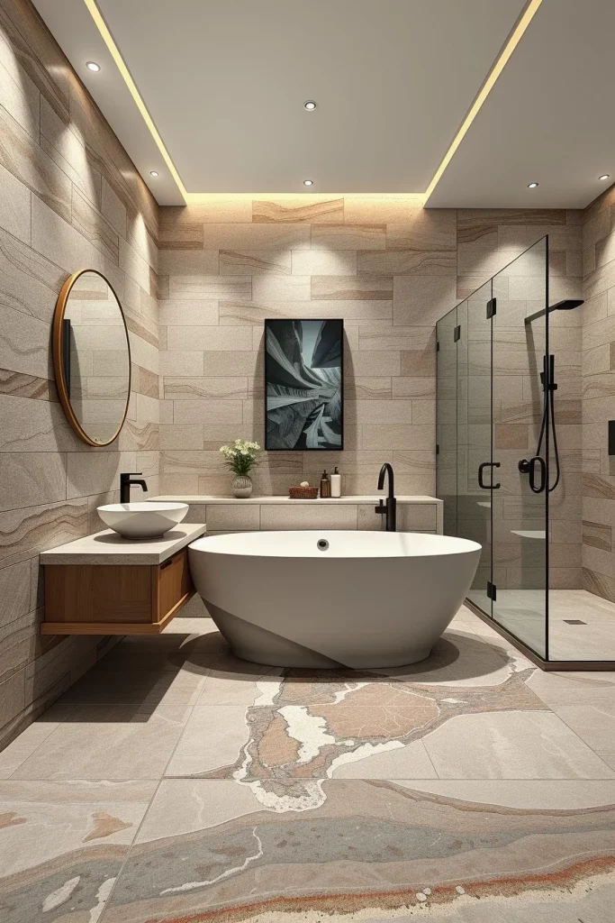 59 Textured Stone Bathroom Ideas For A Stylish And Timeless Space