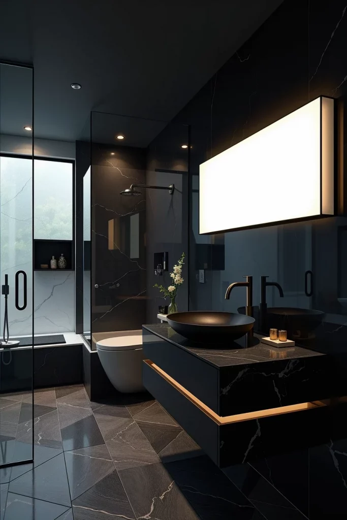 60 Luxury Black Bathroom Styling Ideas For A Sophisticated And Elegant Space