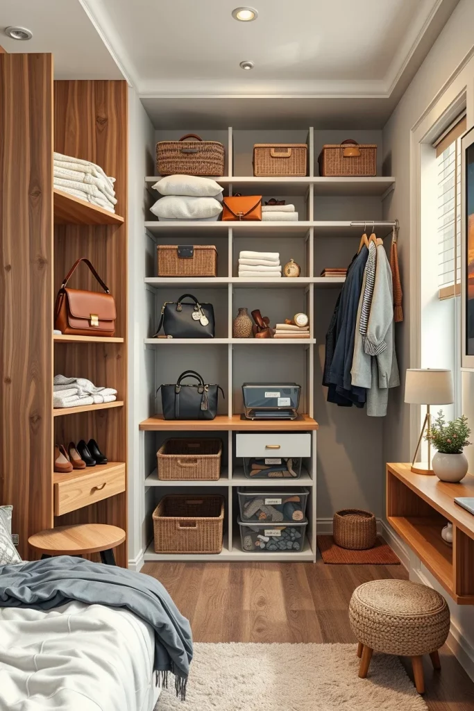 57 Small Bedroom Closet Organization Solutions To Maximize Every Inch Of Space