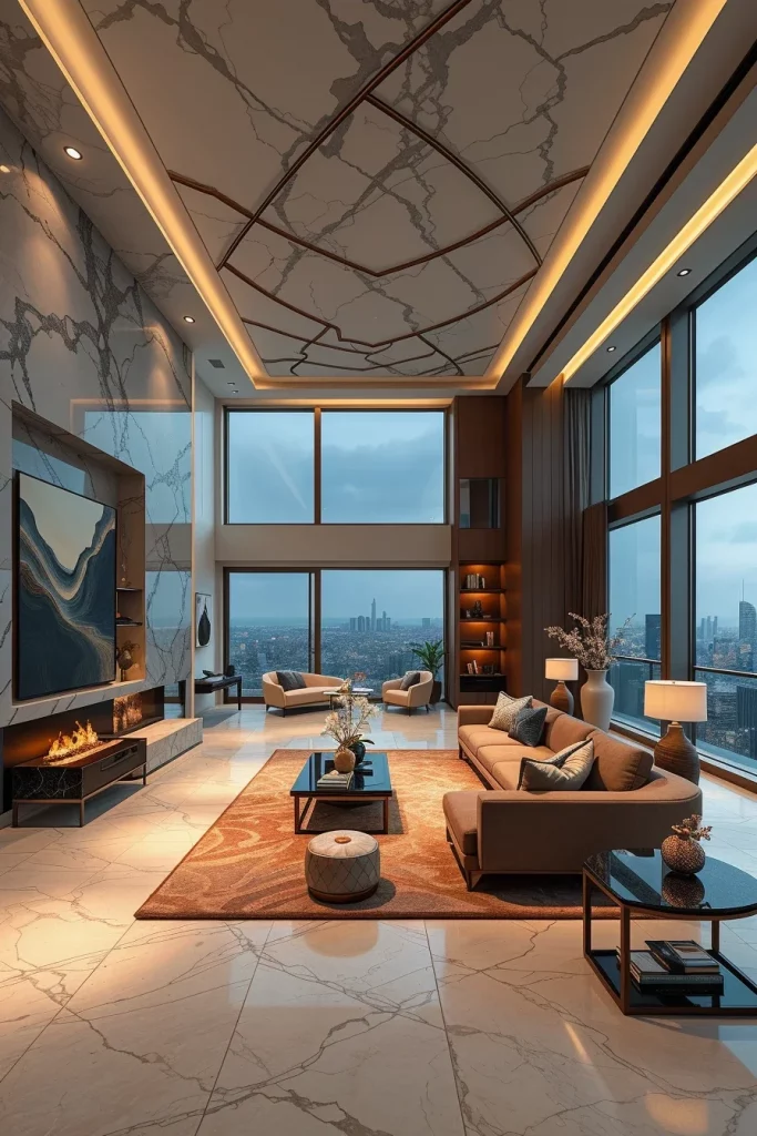 55 Luxury Penthouse Living Room Ideas For Sophisticated Modern Interiors
