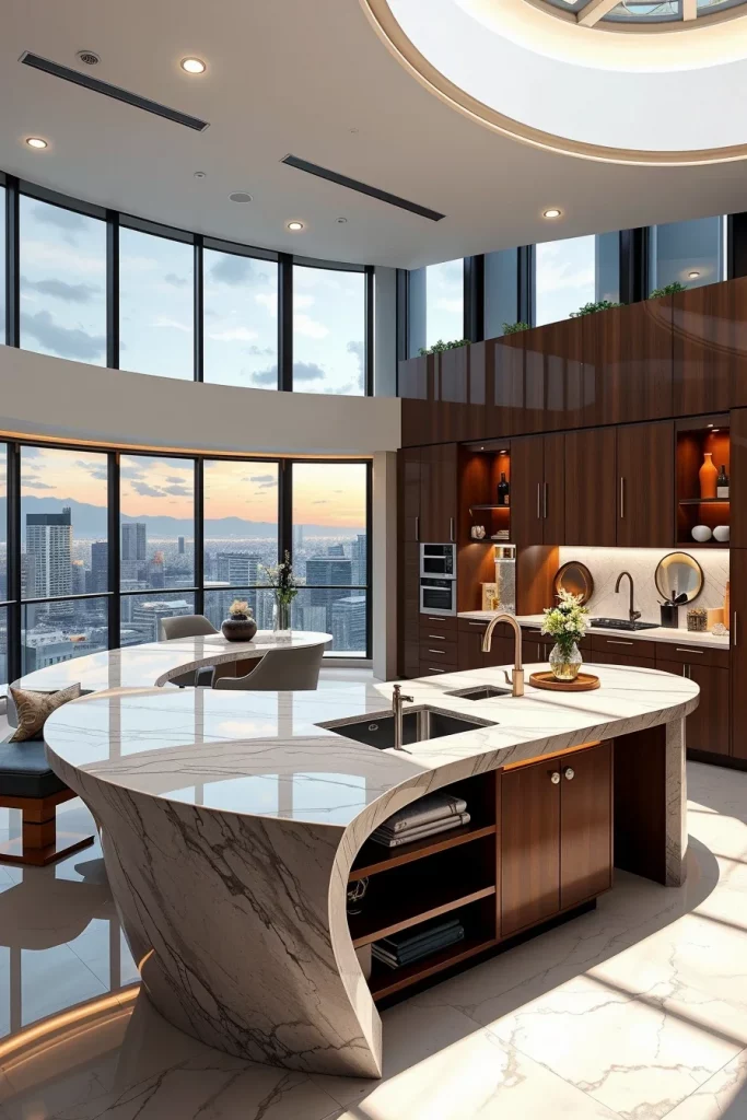 55 Luxury Penthouse Kitchen Ideas For A Sophisticated Modern Home