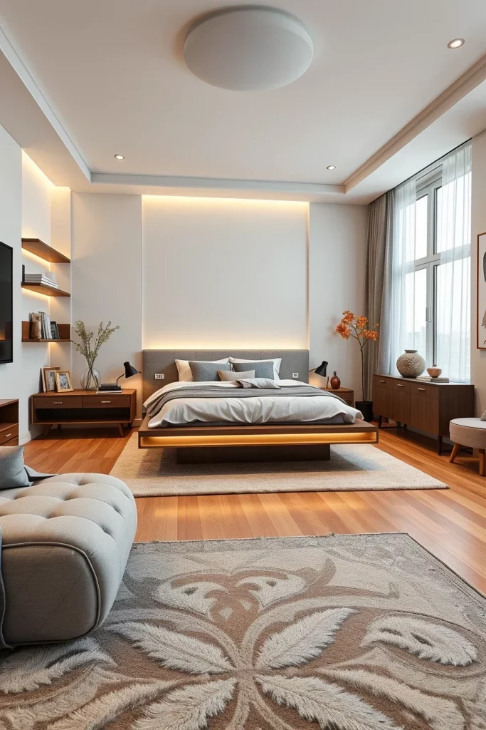 54 White And Wood Tone Bedroom Ideas For A Warm And Modern Retreat