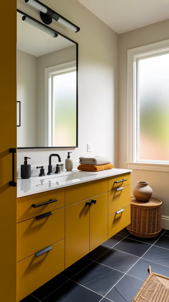 60 Yellow Bathroom Decor Styling Ideas To Brighten Your Bathroom With Style