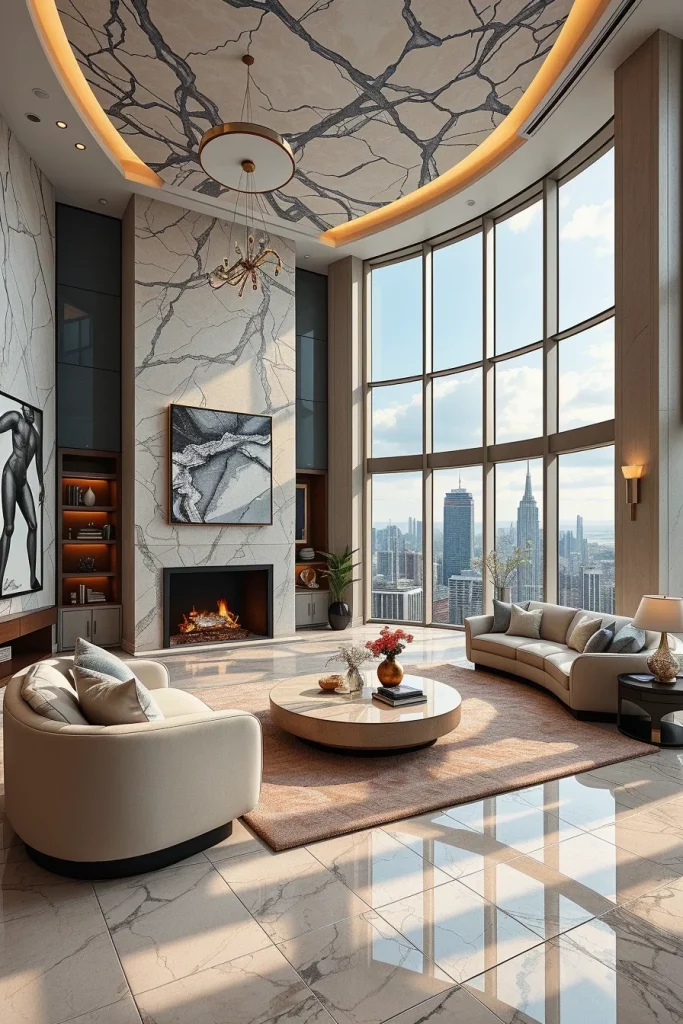55 Luxury Penthouse Living Room Ideas For Sophisticated Modern Interiors