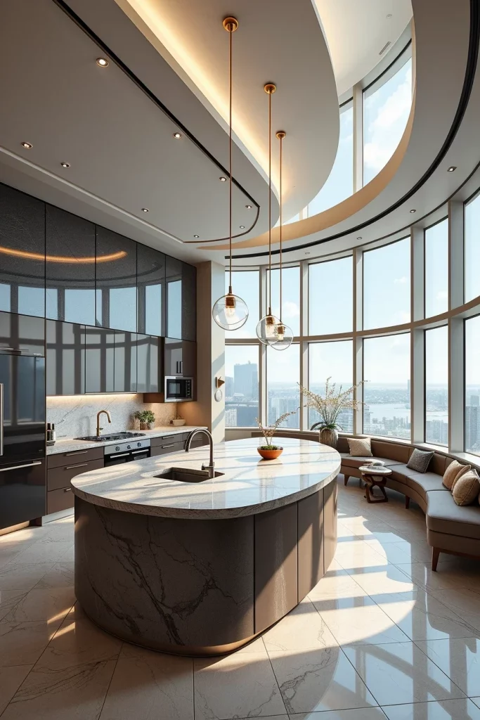 55 Luxury Penthouse Kitchen Ideas For A Sophisticated Modern Home