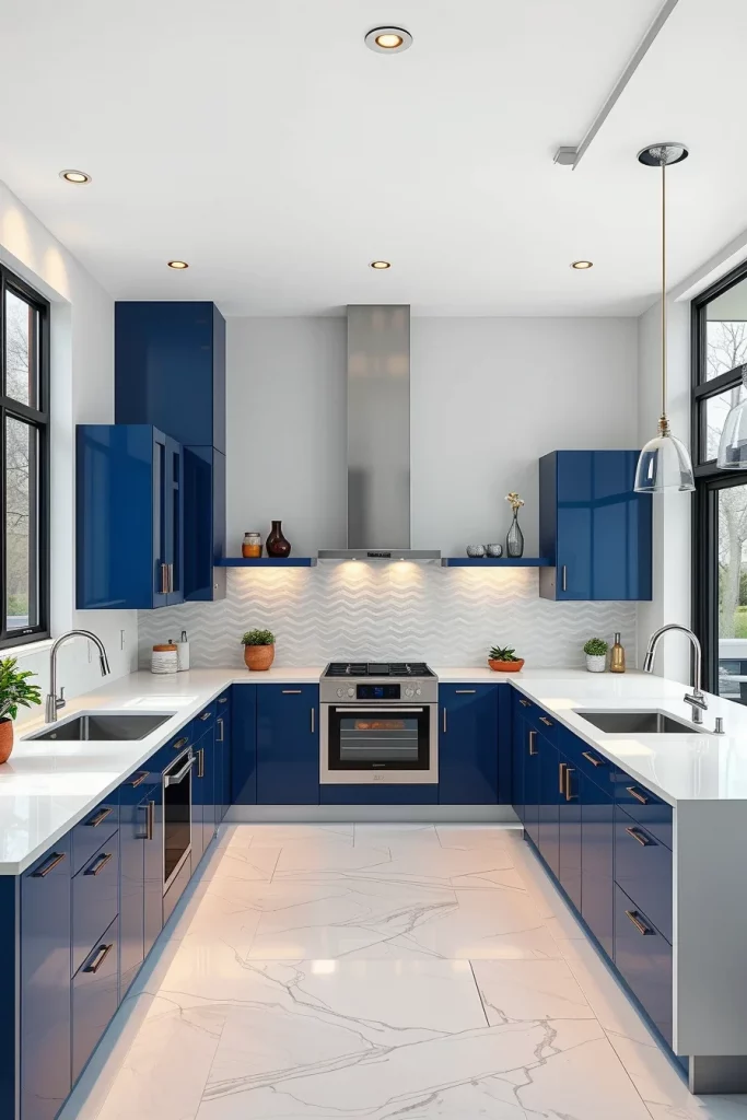 54 Blue White Kitchen Layout Inspiration Ideas For A Stylish And Timeless Home