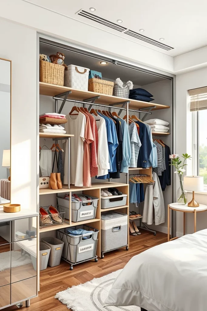 57 Small Bedroom Closet Organization Solutions To Maximize Every Inch Of Space
