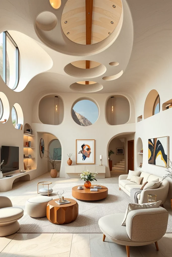 60 Sculptural And Artistic Modern Living Room Ideas For A Gallery-Inspired Home