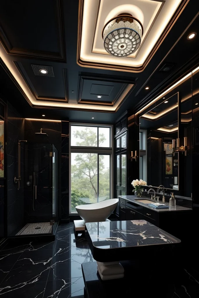 60 Luxury Black Bathroom Styling Ideas For A Sophisticated And Elegant Space