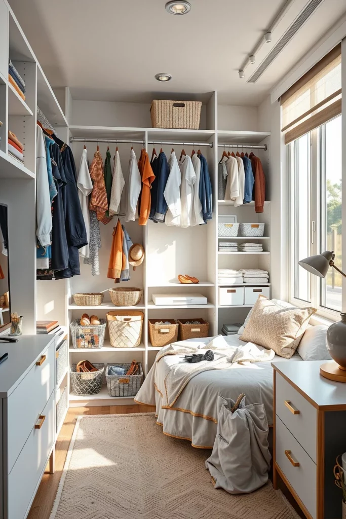 57 Small Bedroom Closet Organization Solutions To Maximize Every Inch Of Space