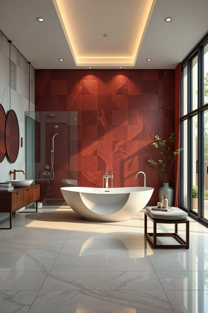50 Modern Amaranth Bathroom Interior Design Ideas That Redefine Contemporary Style
