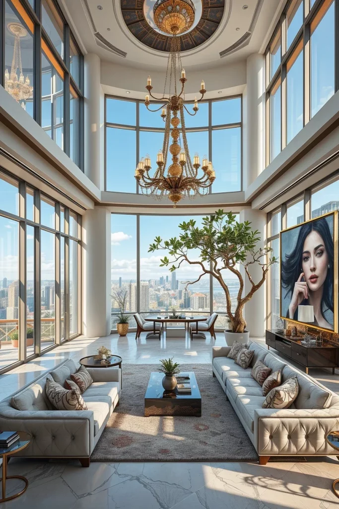 55 Luxury Penthouse Living Room Ideas For Sophisticated Modern Interiors