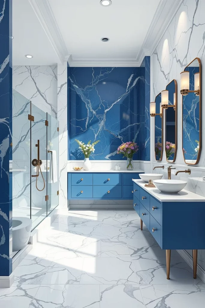 59 Blue And White Bathroom Decor Ideas For A Stylish And Timeless Space