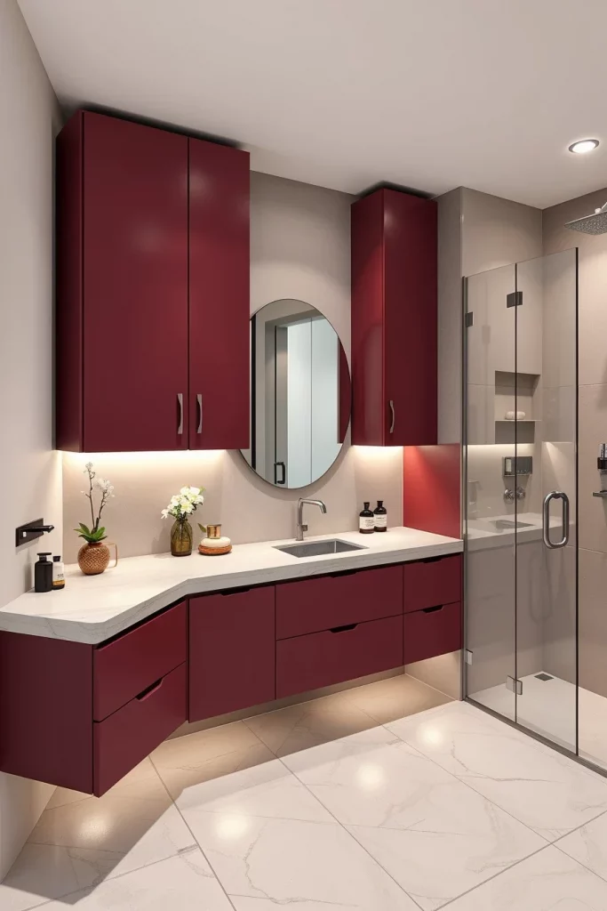 50 Modern Amaranth Bathroom Interior Design Ideas That Redefine Contemporary Style