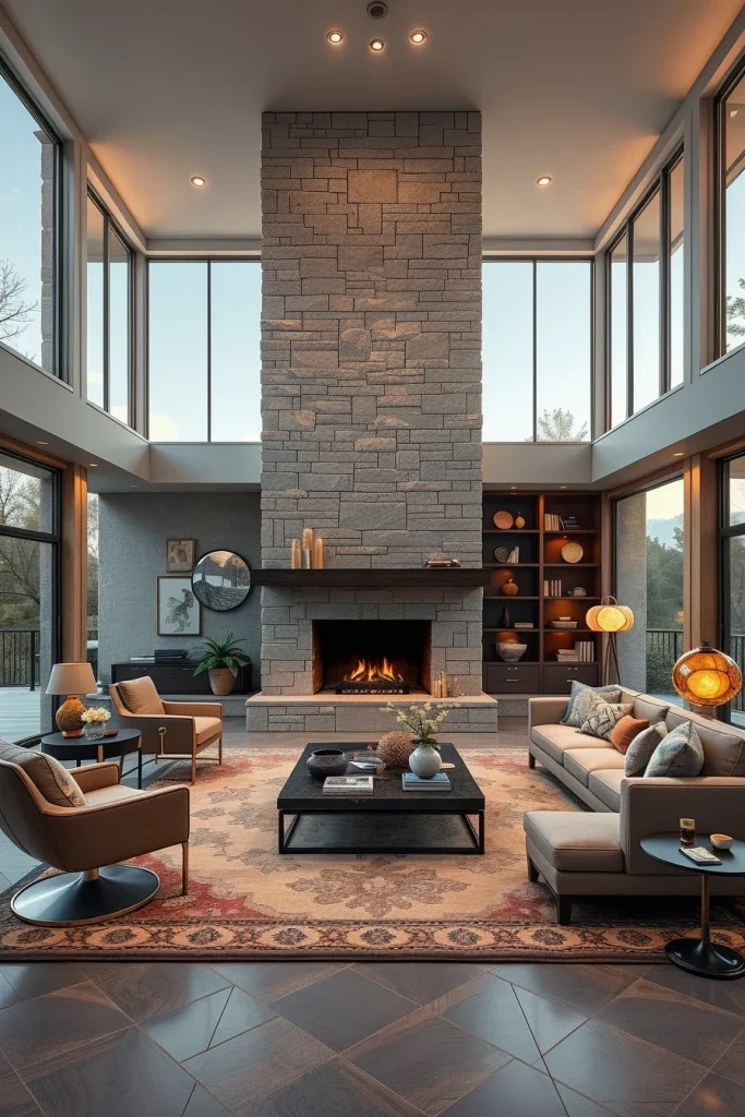 56 Statement Fireplace Living Room Ideas To Create A Stunning Focal Point